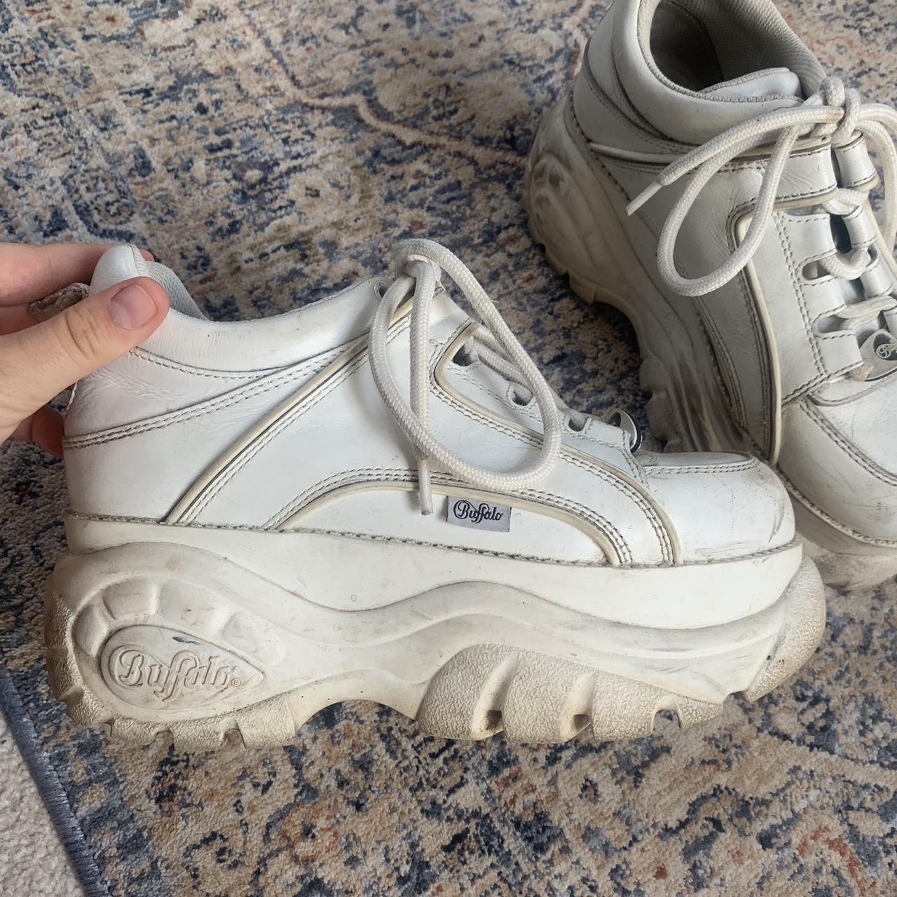 White buffalo platform shoes Good condition but... - Depop