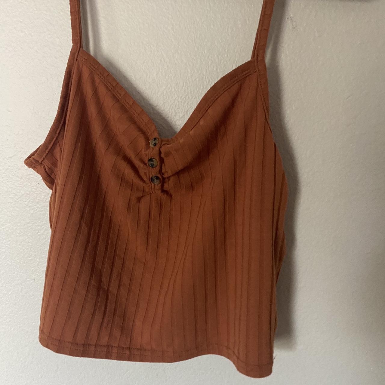 orange dri fit tank top