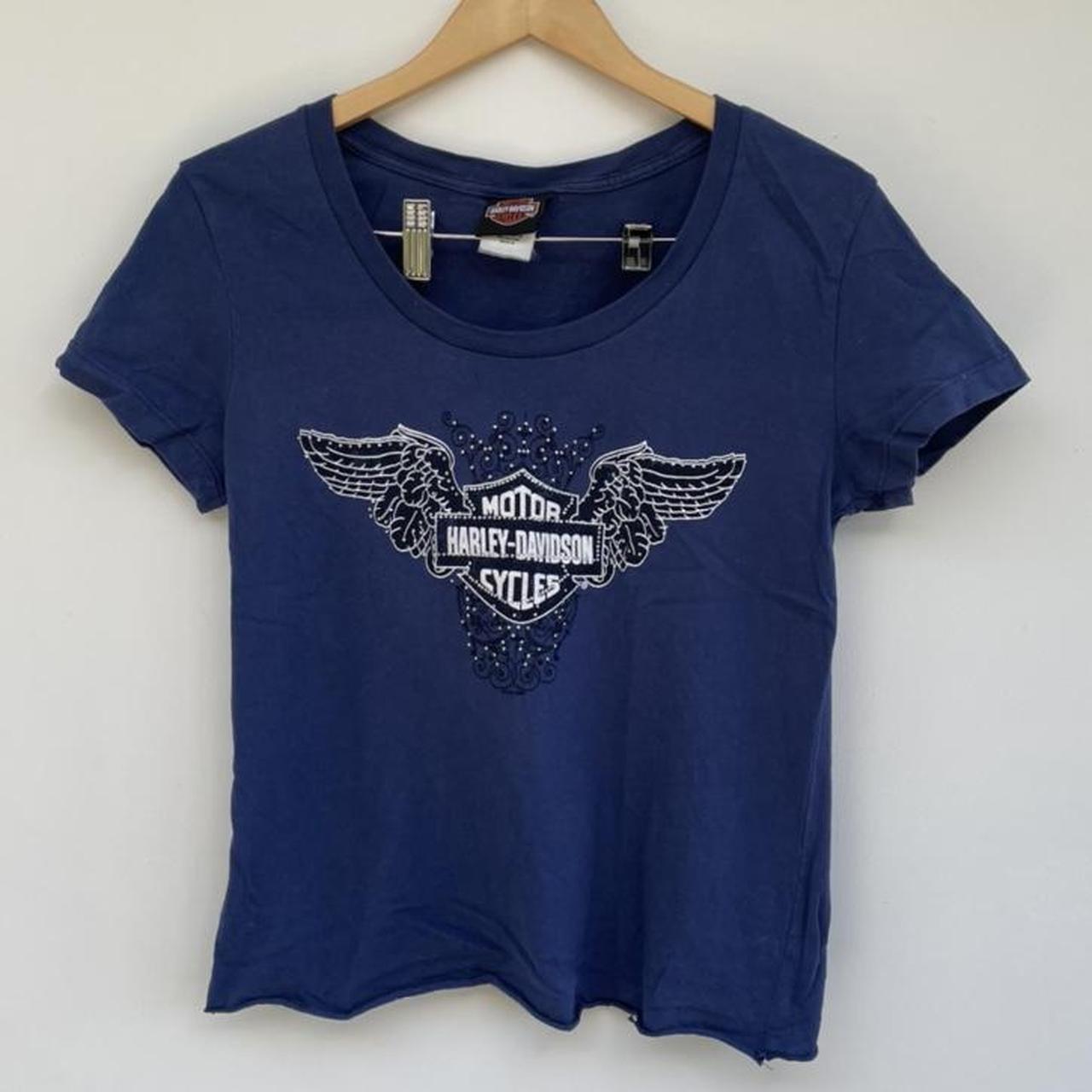 Harley Davidson tee !! ️‍🔥 - size M , cropped - free... - Depop