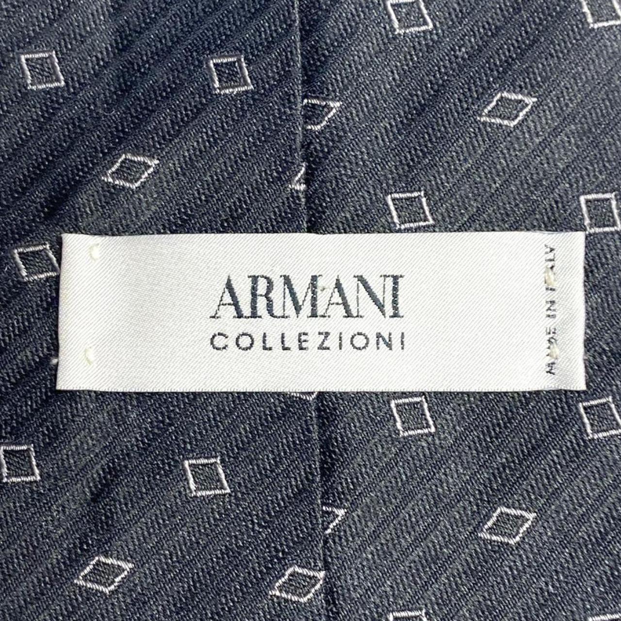 ARMANI Made In Italy grey with teardrop pattern Tie... - Depop