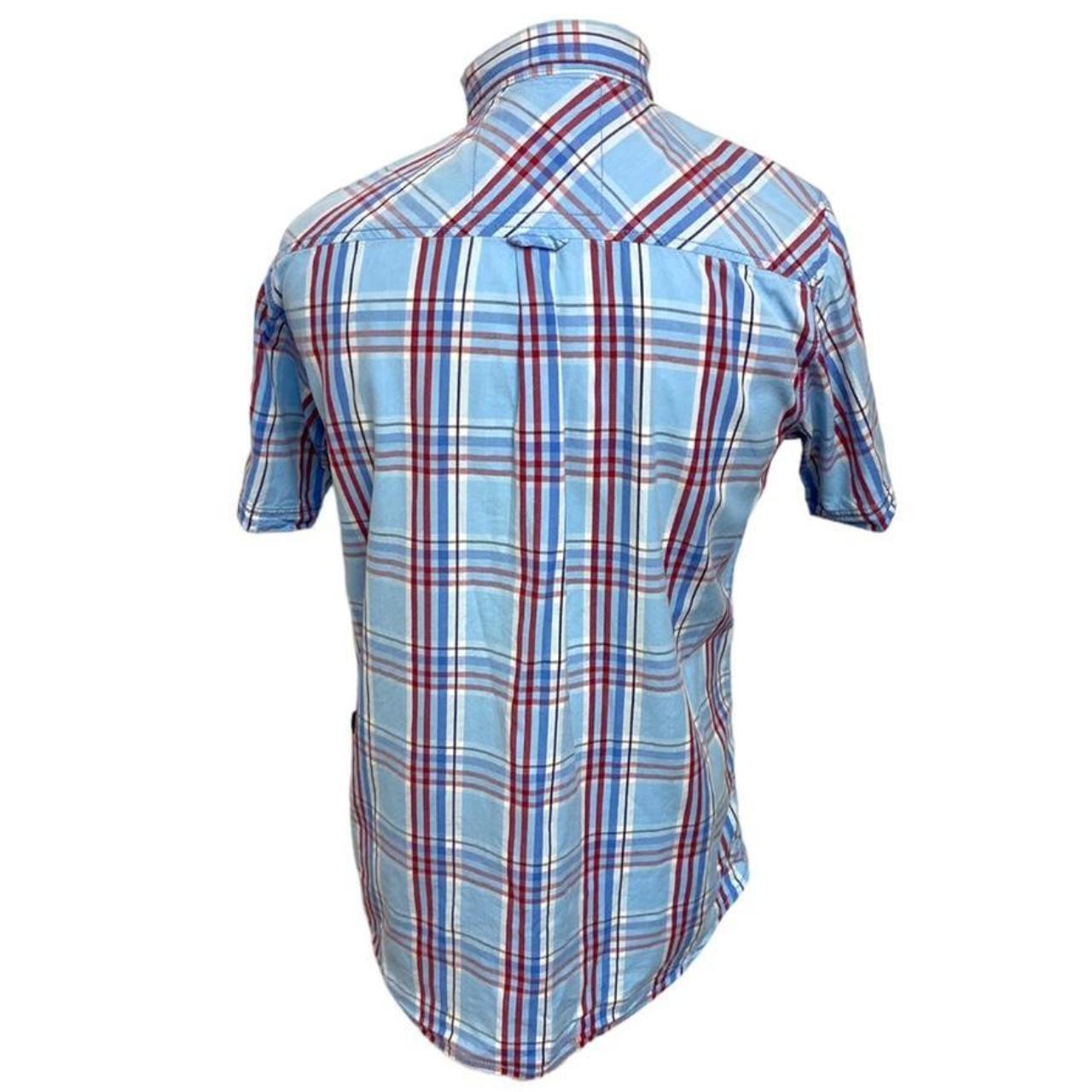 SALTROCK Medium Blue Check Shirt Short sleeved Mens... - Depop