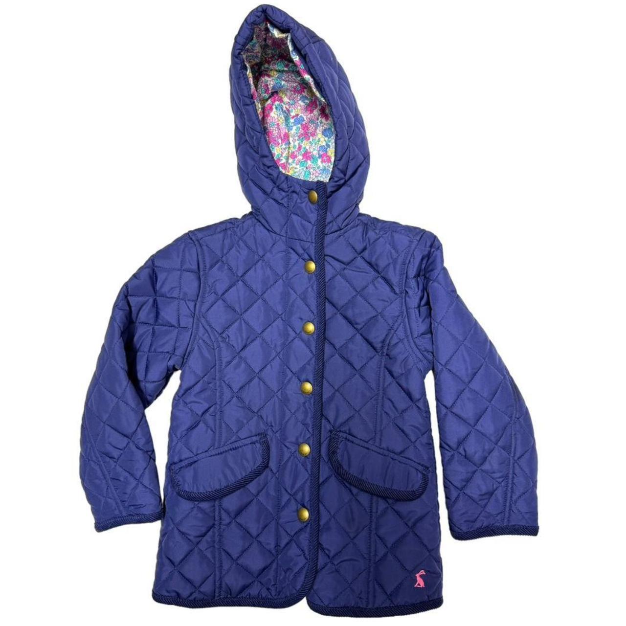 JOULES Quilted Girls Age 3 Hooded Coat Jacket Style... - Depop