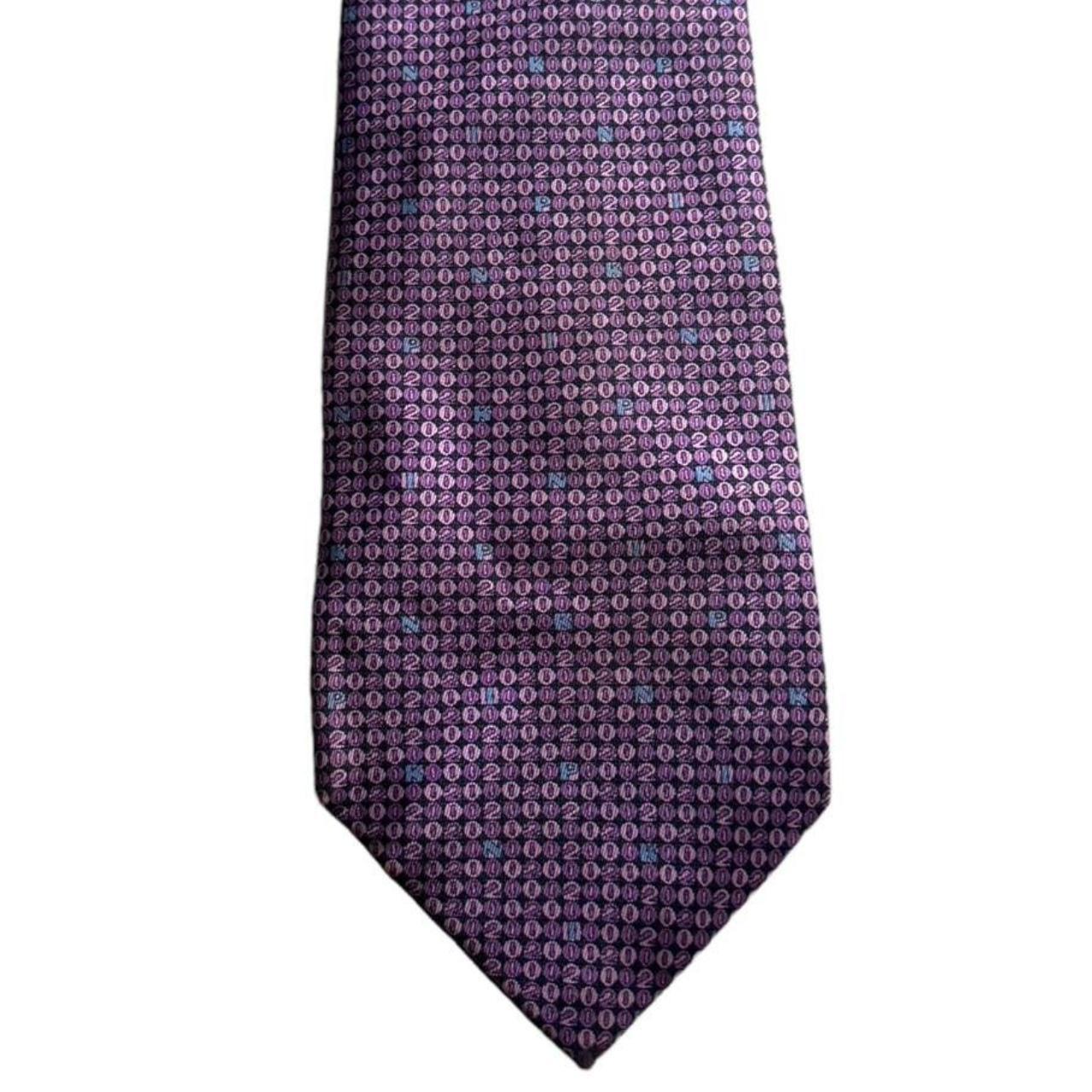 THOMAS PINK Tie Purple Rare Vintage Millennium Sp... - Depop