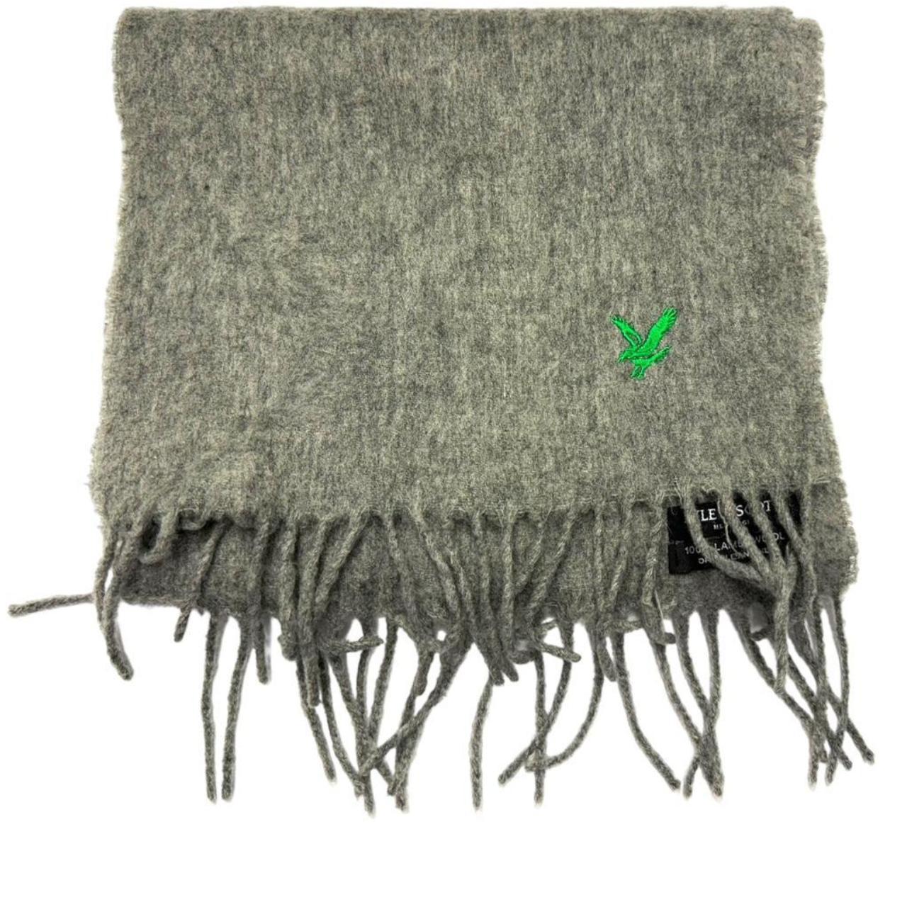 LYLE & SCOTT Heritage Grey Scarf 100 Lambswool Mens... Depop