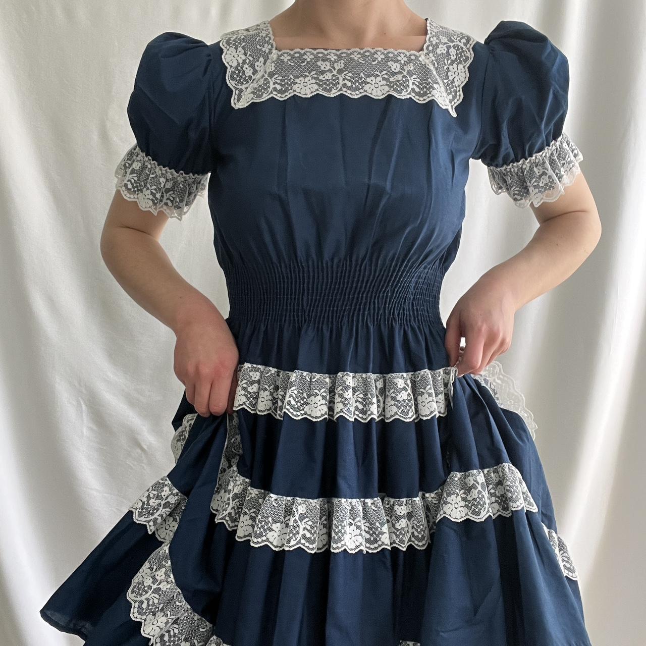 vintage square dance dress, in excellent condition! - Depop