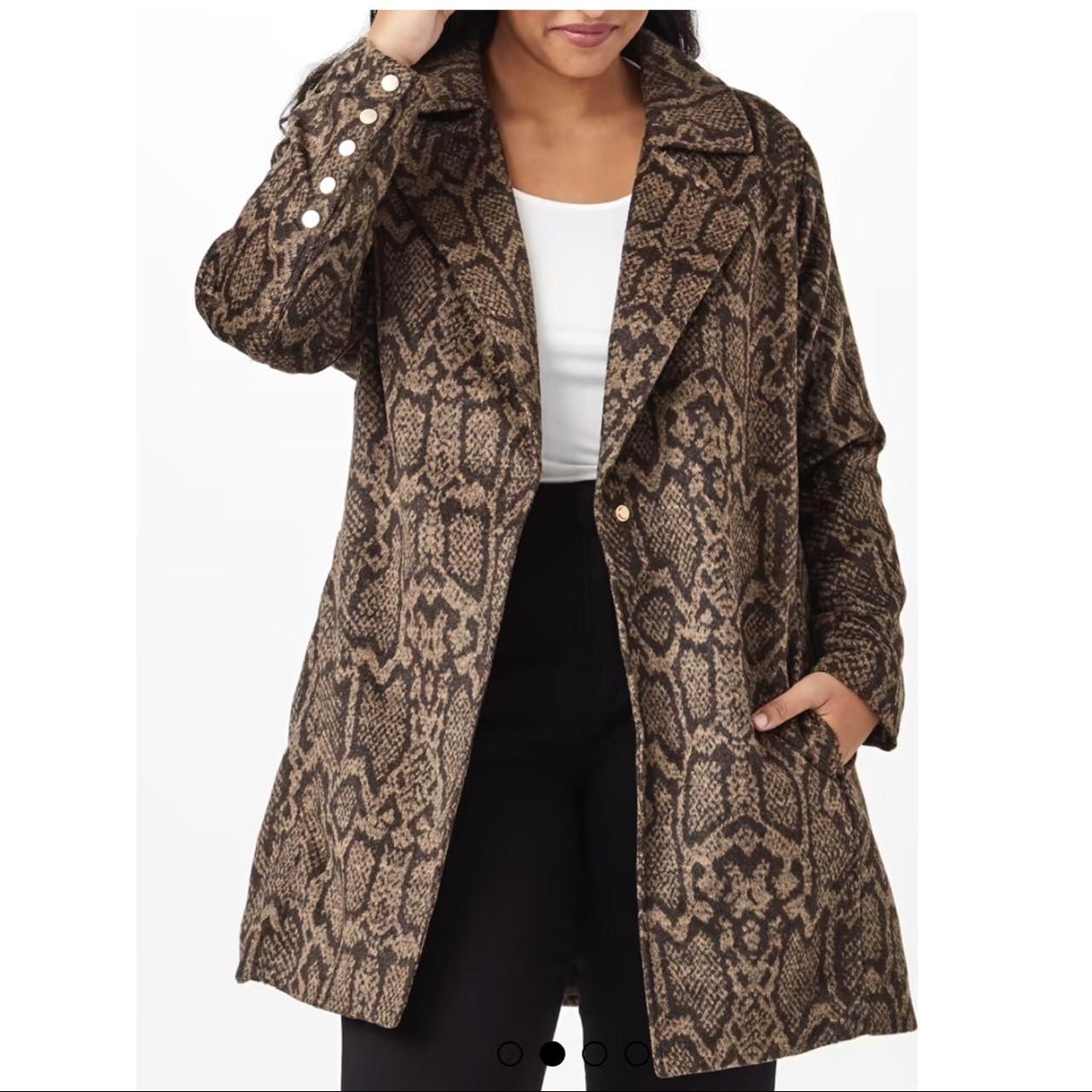 Rafaella plus plus leopard-print deals cardigan