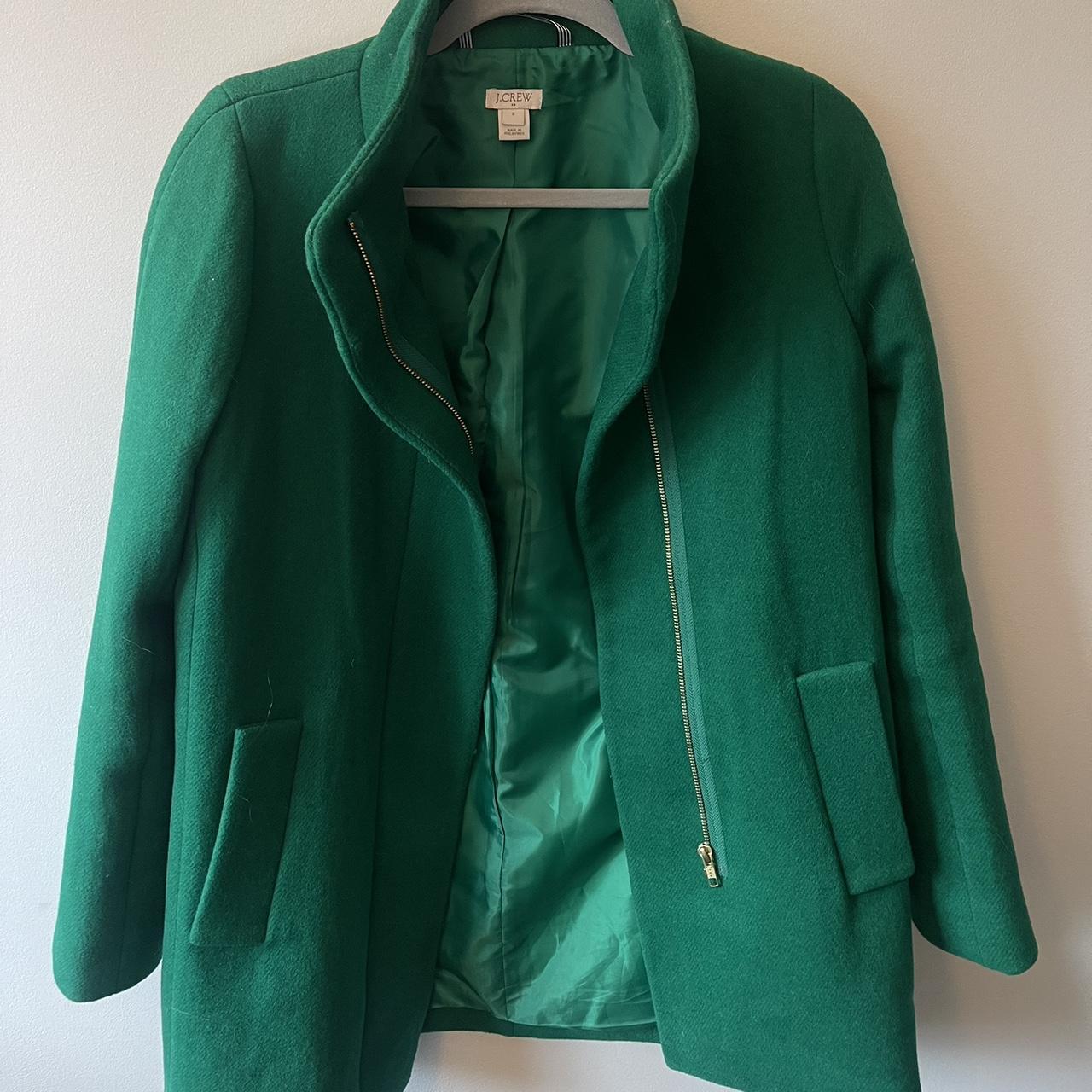 J crew outlet emerald green coat