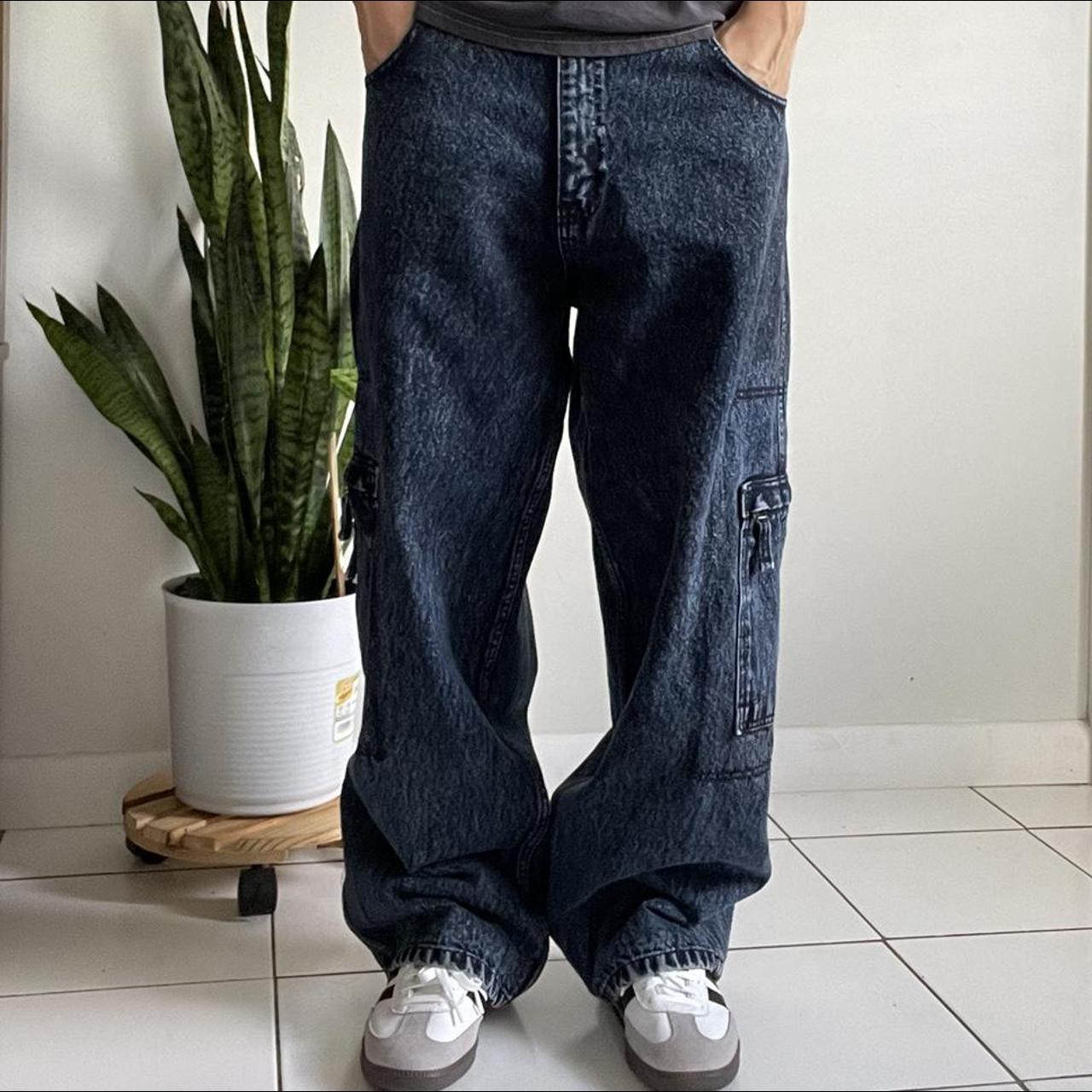 Vintage Rave denim - ( Ice Pole ) super baggy... - Depop