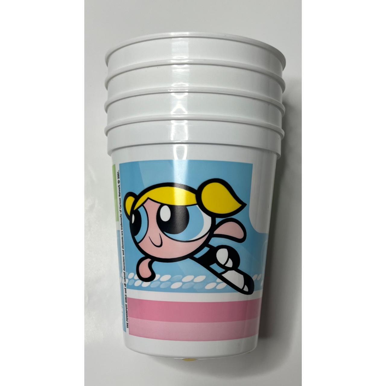 Brand New Retro Powerpuff Girls Cup Glasses Rare on sale