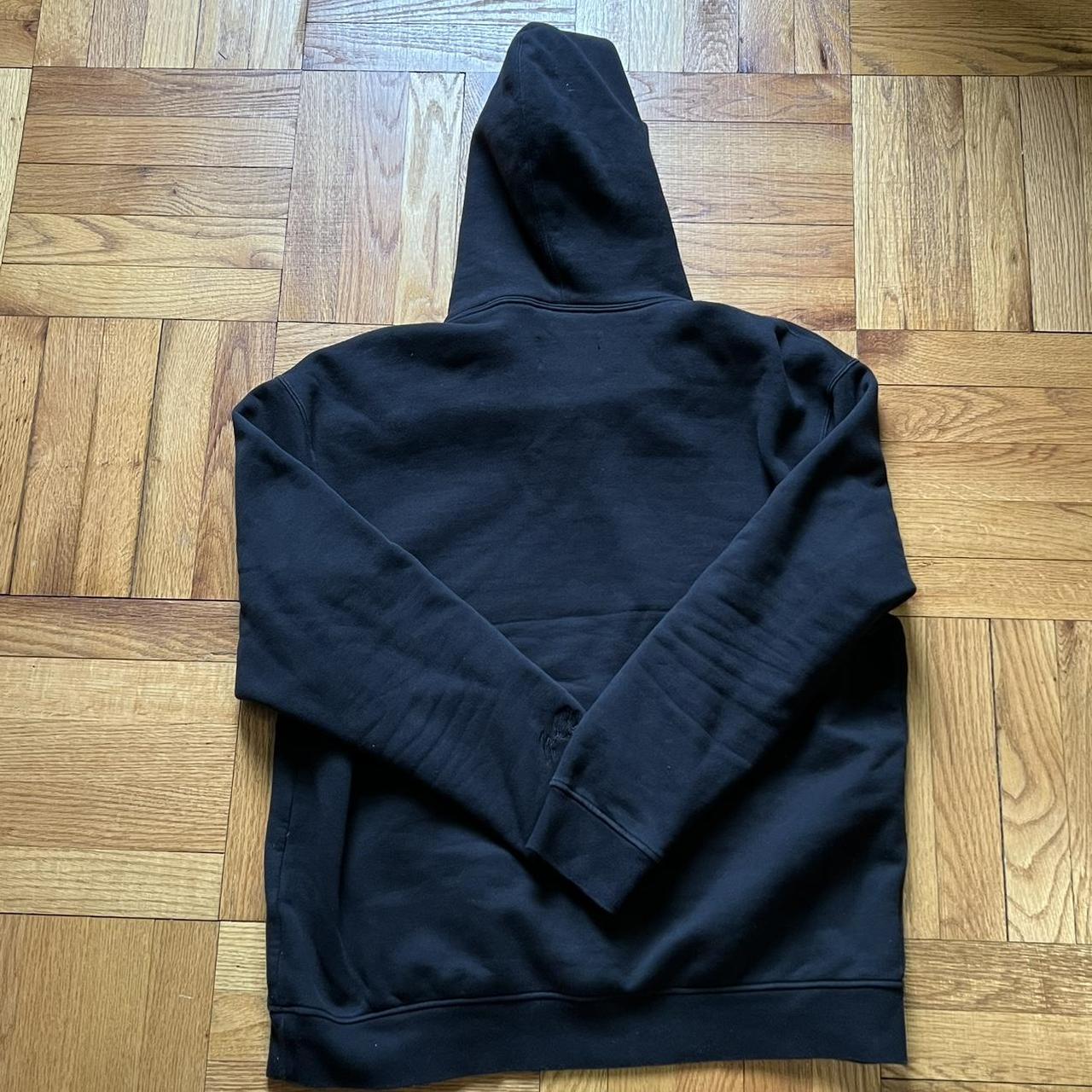 Jordan Men's Black and White Hoodie | Depop