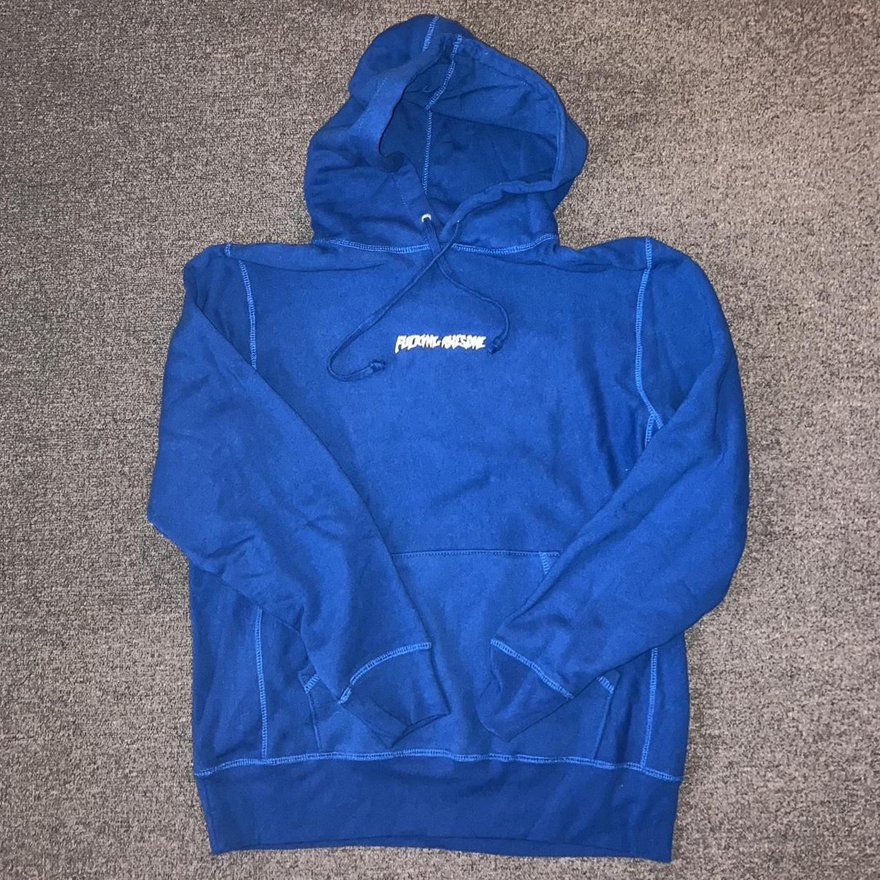 Fucking Awesome Little Stamp Blue Hoodie , Size...