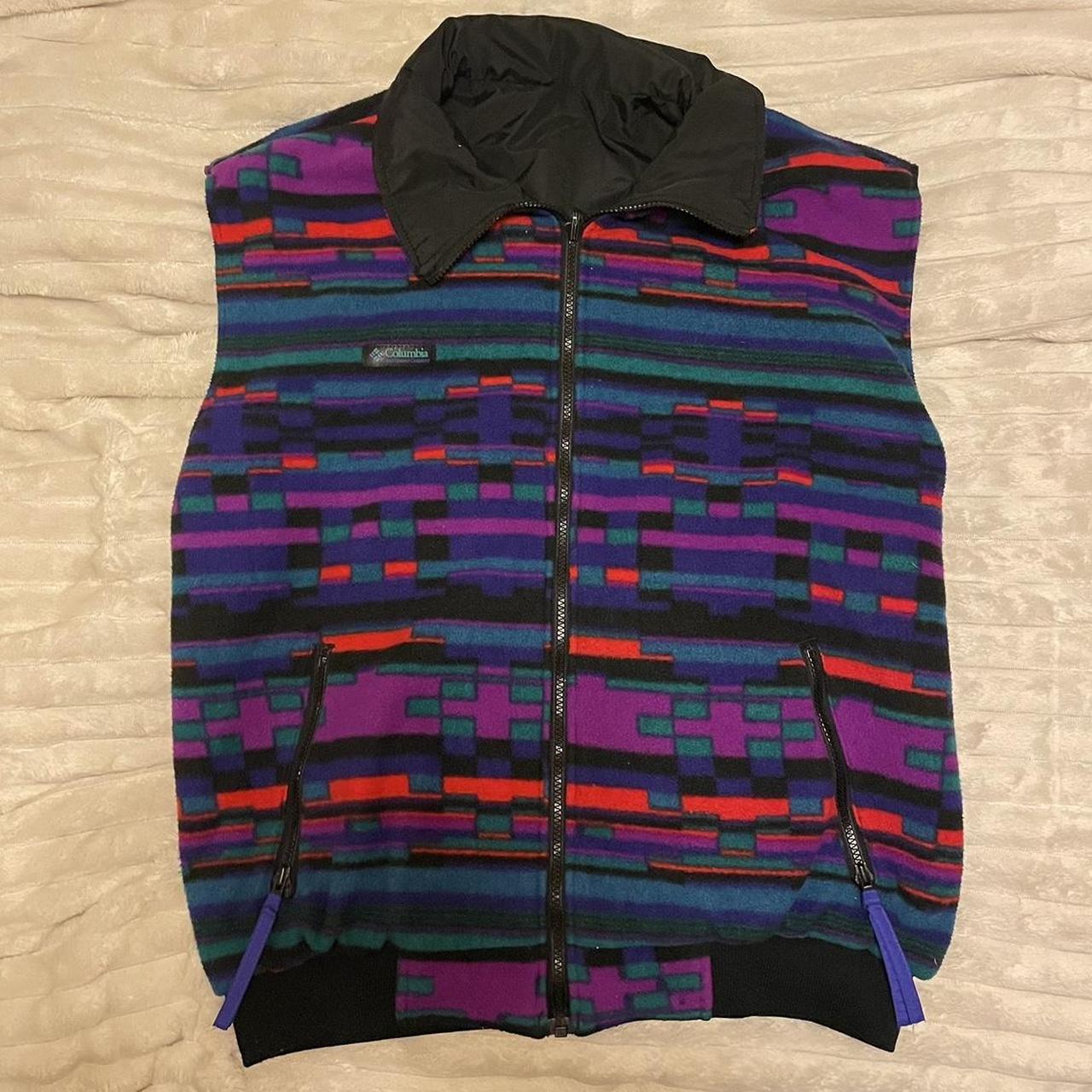 Vintage Reversible Columbia Vest Absolutely Great Depop   P0 