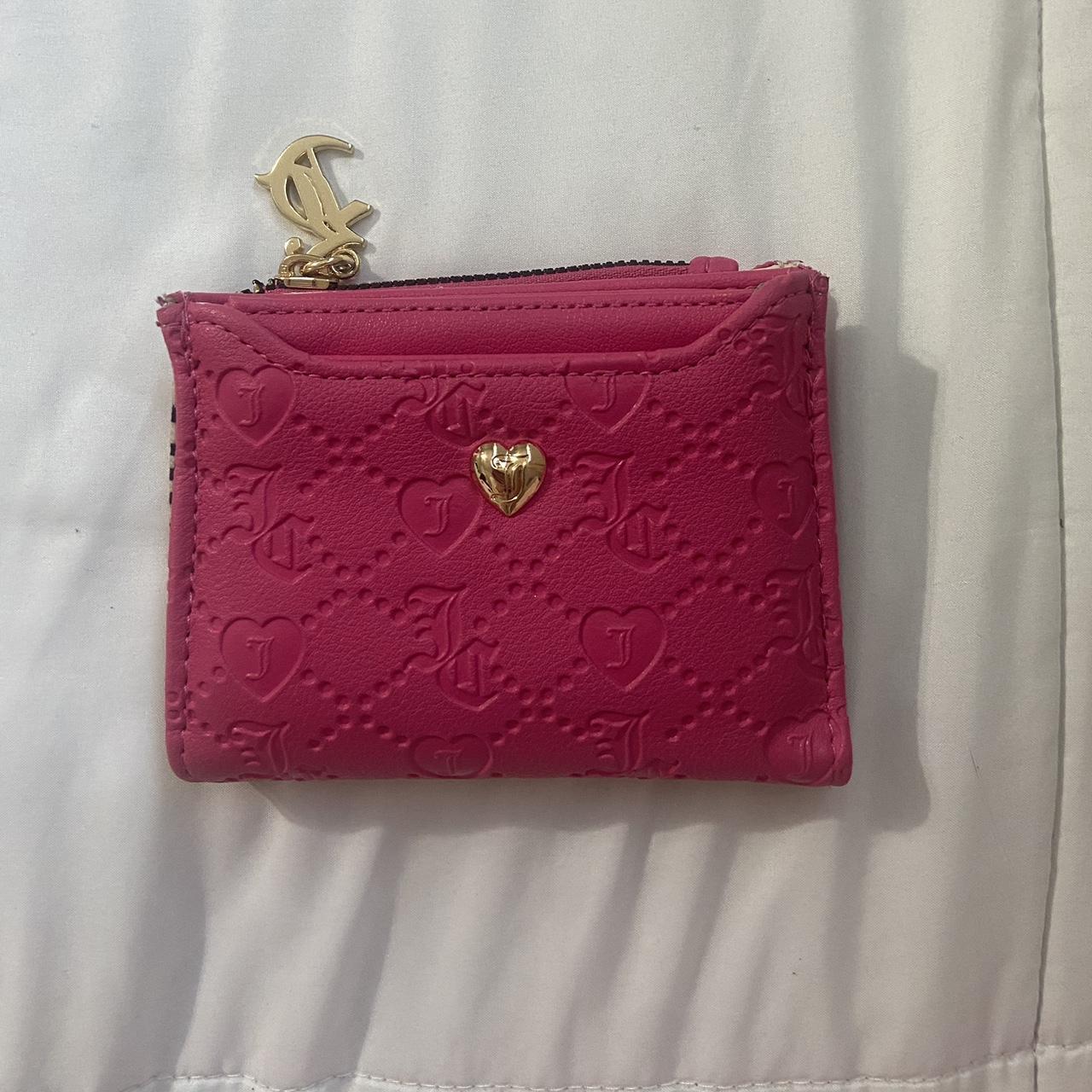 juicy couture hot pink wallet comes with a... - Depop