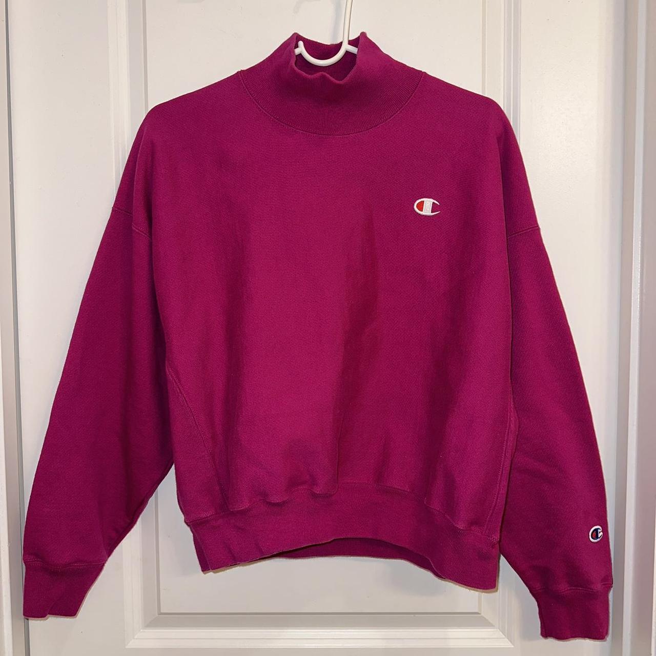 Champion pink cropped online sweatshirt