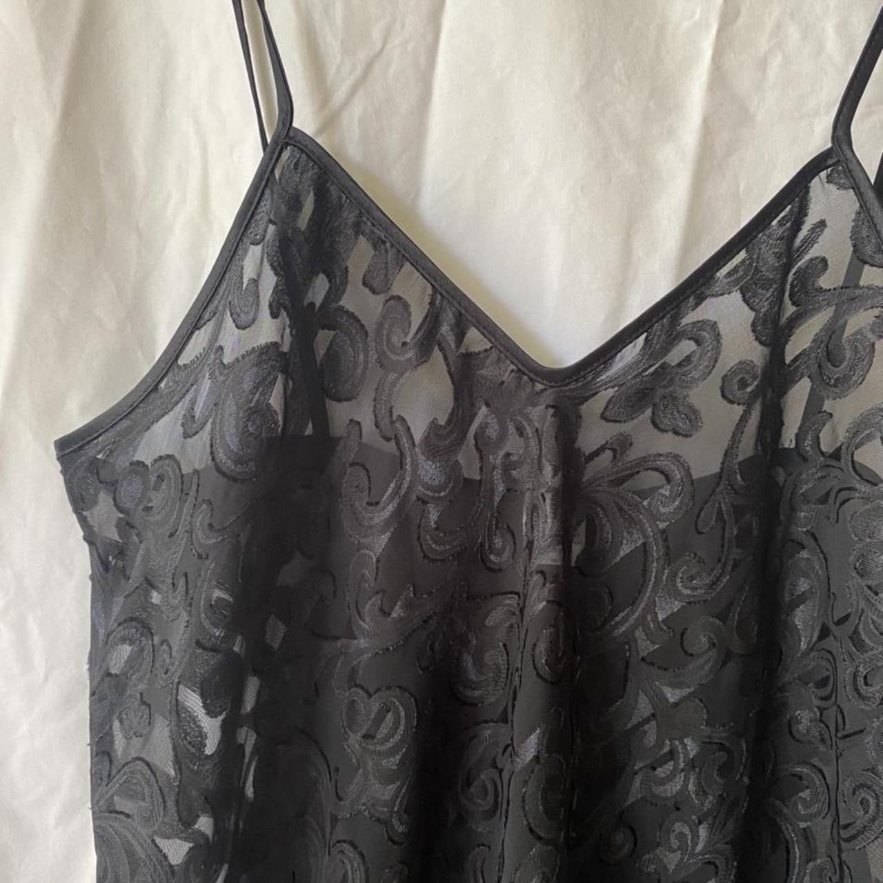 Stunning sheer slip with lace style... - Depop