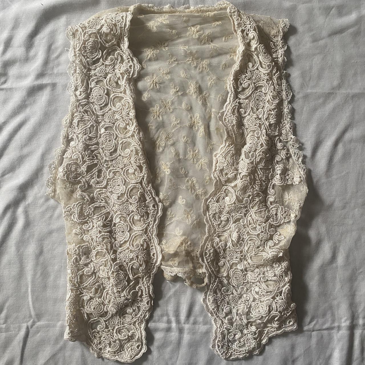 Women's Tan and Cream Waistcoatsvests Depop