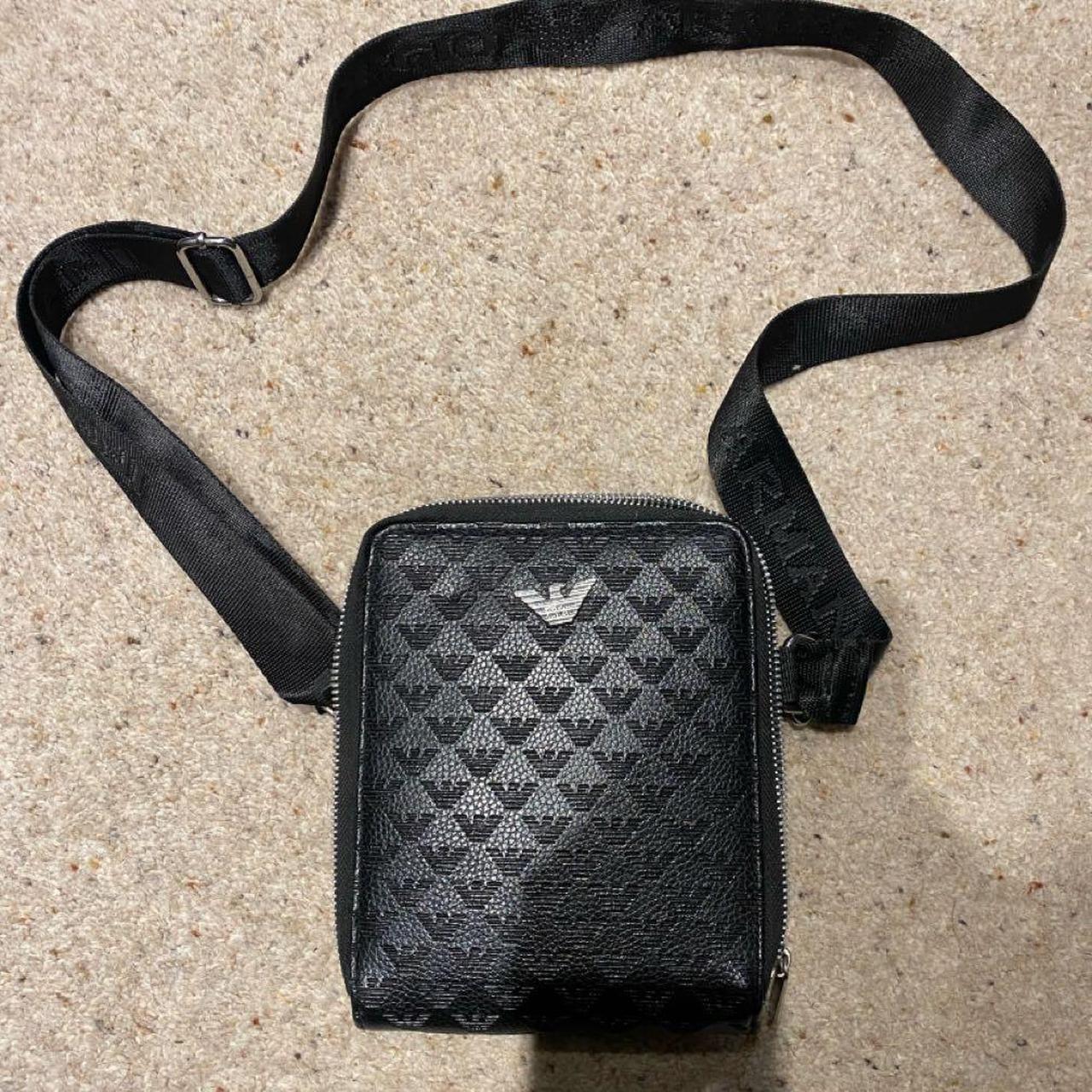 Armani leather man bag best sale