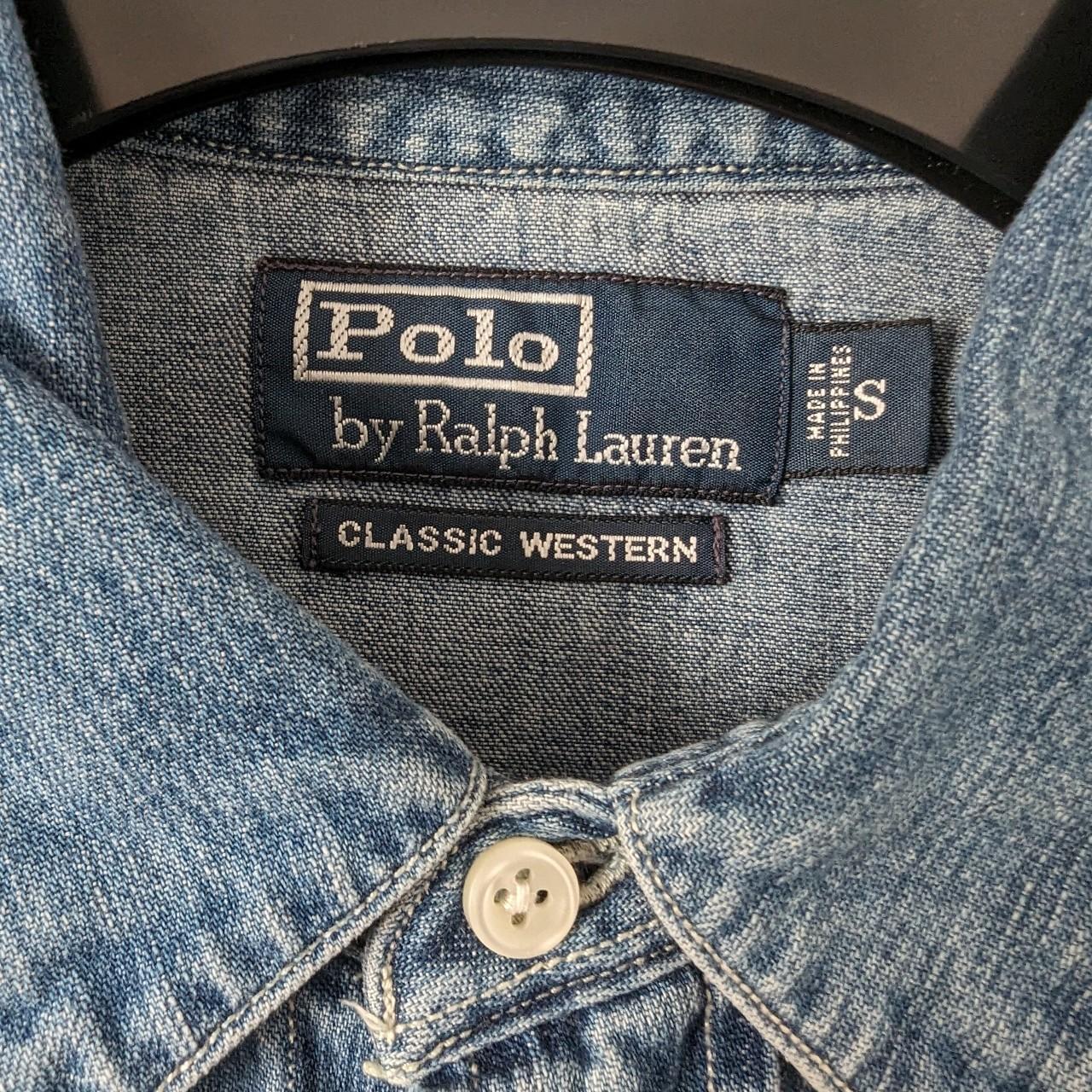 Ralph Lauren Polo western denim shirt Worn but... Depop