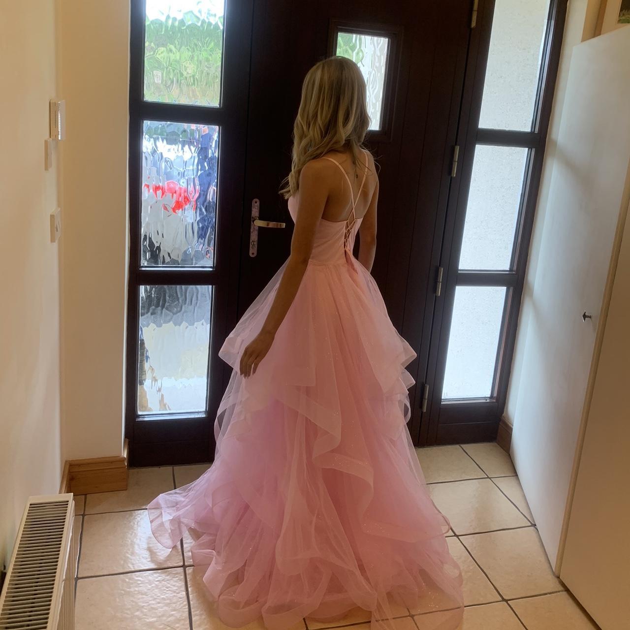 Selling my beautiful pink debs dress💗💗XXS would fit... Depop