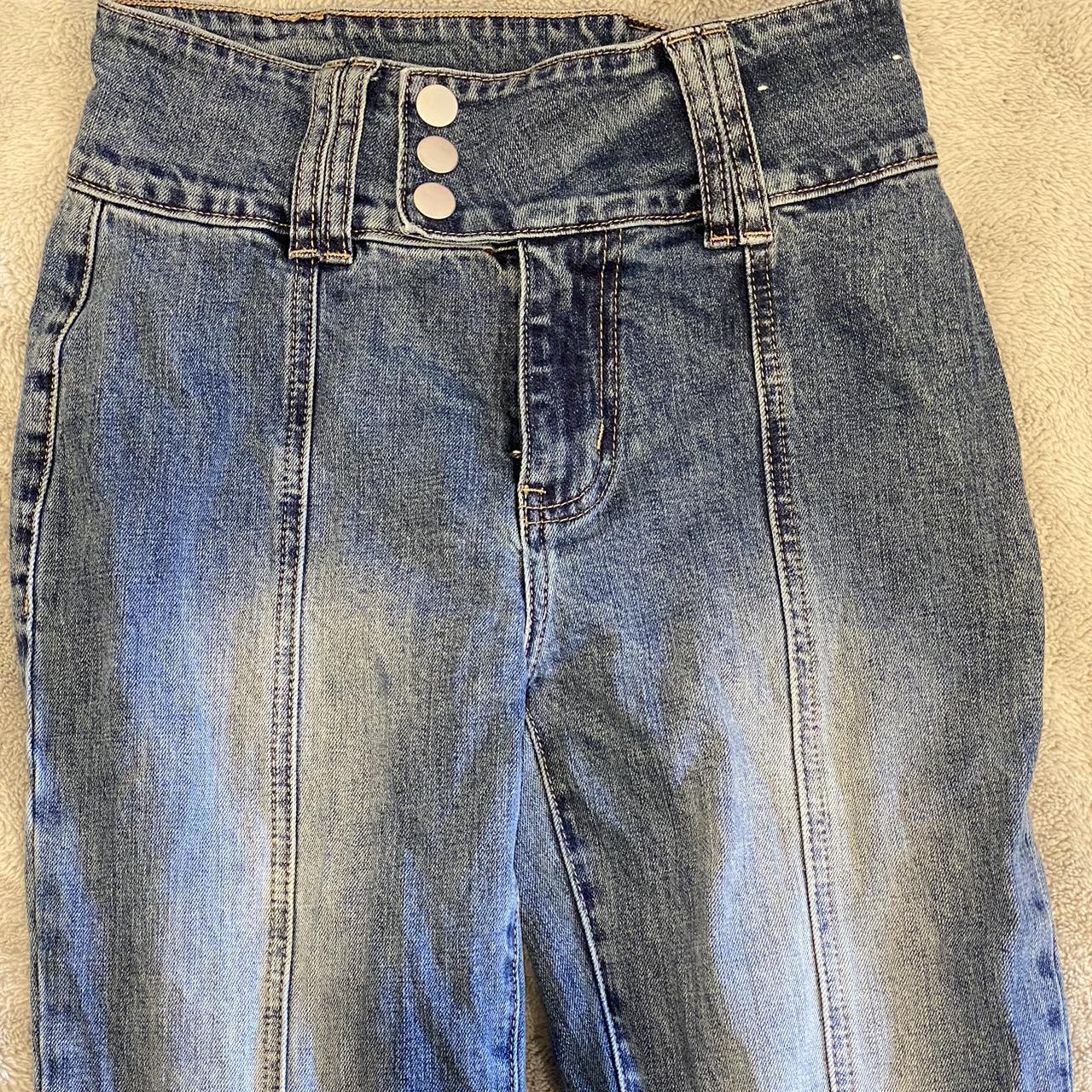 glassons front stitch flared jeans size... - Depop