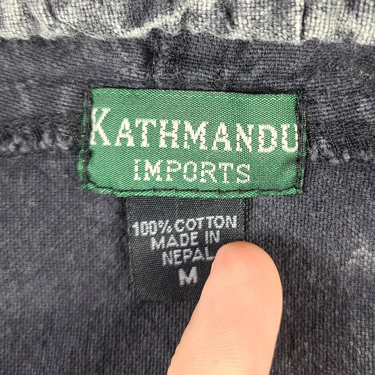 Kathmandu Men's Grey and White Hoodie Depop