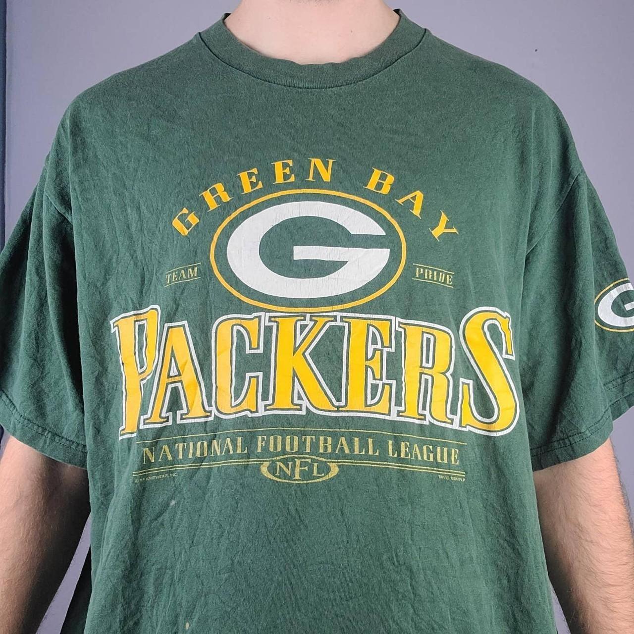 Vintage Y2K Packers NFL Team Apparel Long Sleeve Tee - Depop