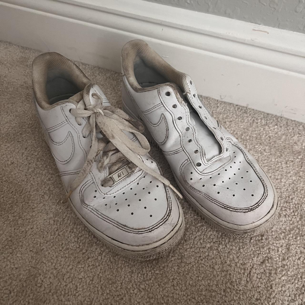 Nike air forces. They are dirty but can be cleaned... - Depop