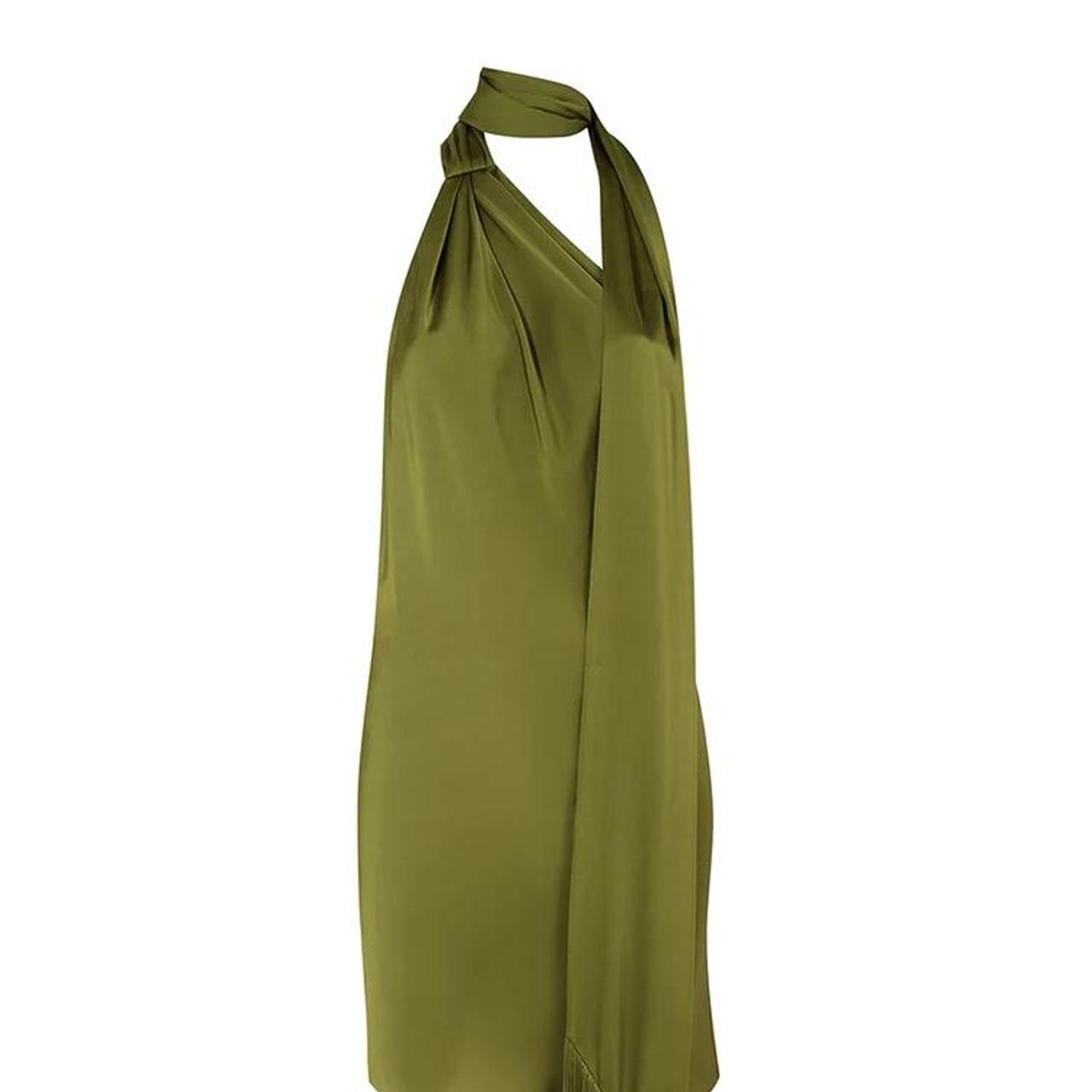 Rat & Boa Olive green khaki serafia dress size... - Depop