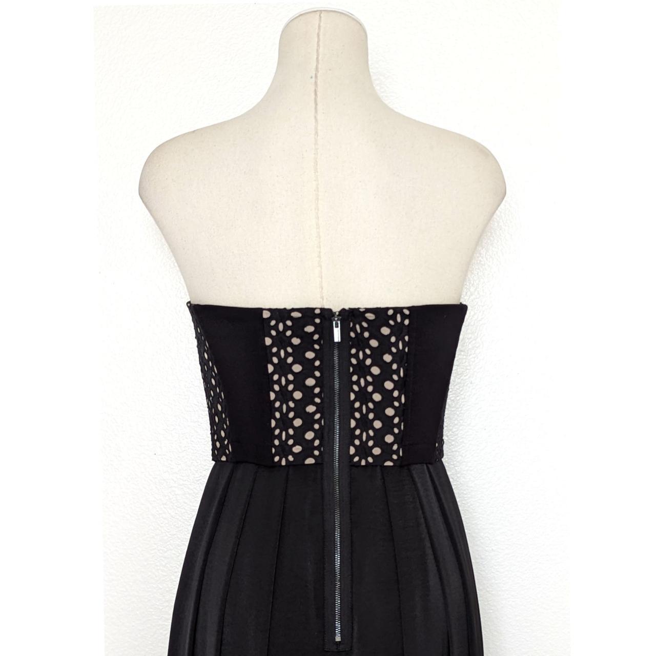 BCBGMaxAzria Tess Black Eyelet Bustier Corset Depop