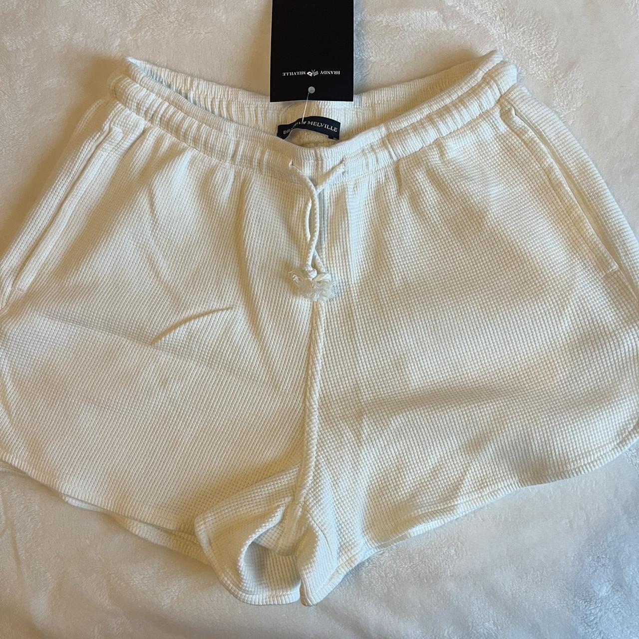 Brandy Melville Women's White Shorts Depop