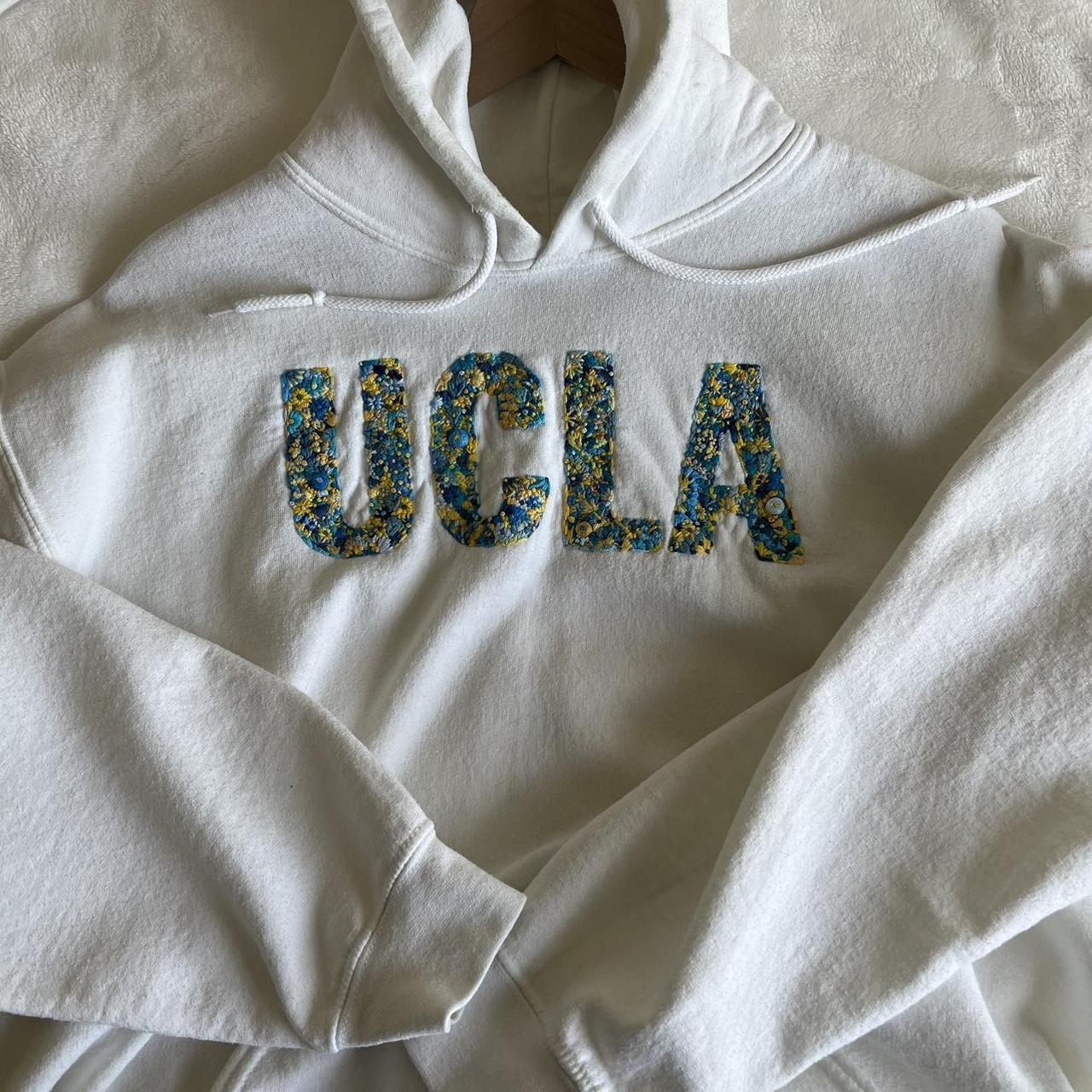 ucla embroidered hoodie custom made for 200 worn