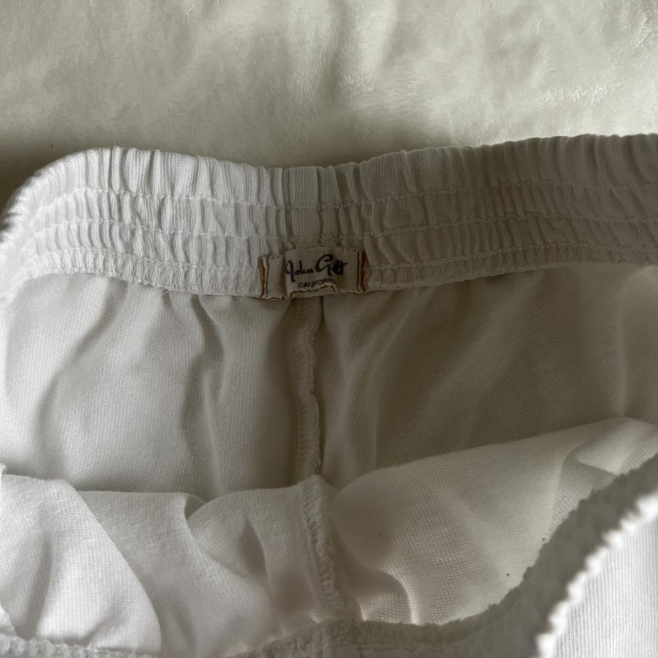 brandy melville rosa sweatshorts in white 19”... - Depop