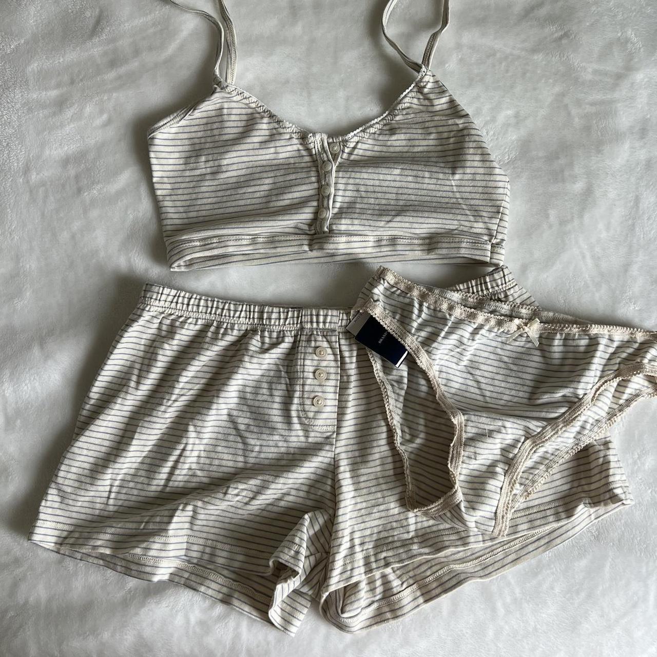 brandy melville striped set new with tags! maddie... Depop