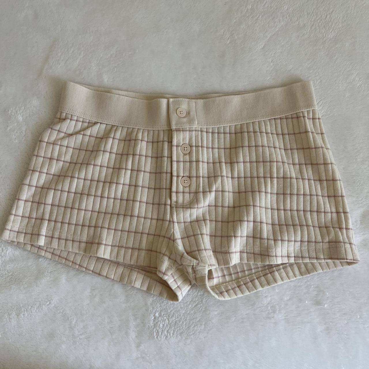 brandy melville boy short stripe underwear new with... - Depop