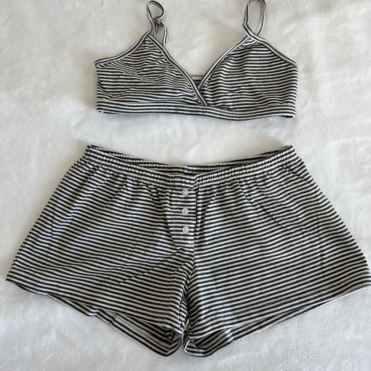 brandy melville striped set new with tags polina - Depop