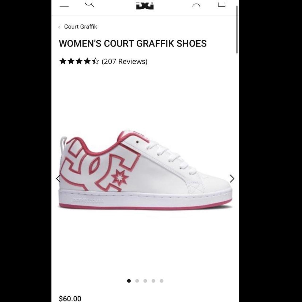 DC Shoes Women's Pink and White Trainers (6)