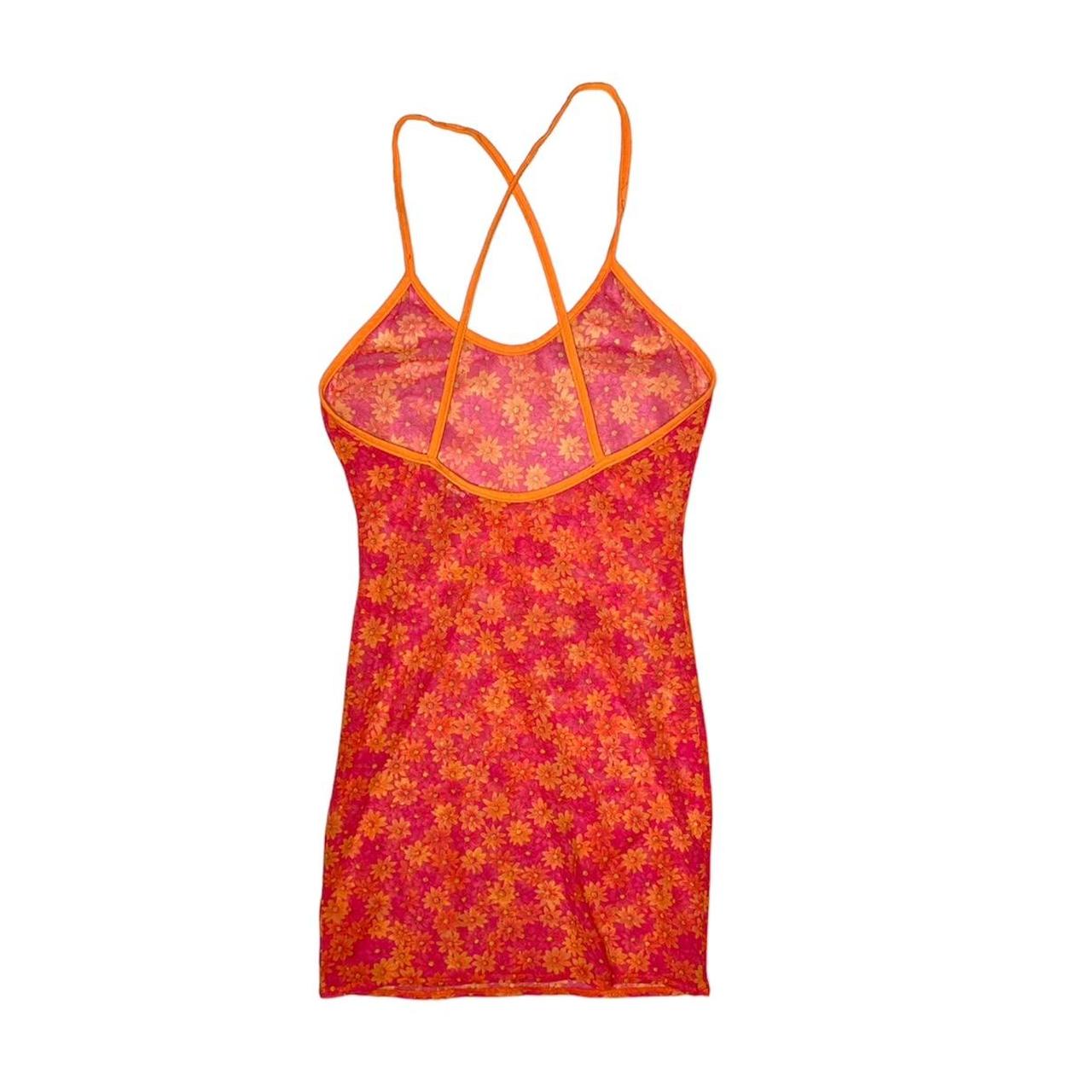 Women's Orange and Pink Coverups Depop