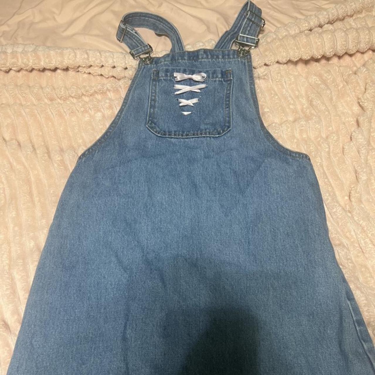 Free shipping! Reworked forever 21 overall denim... - Depop