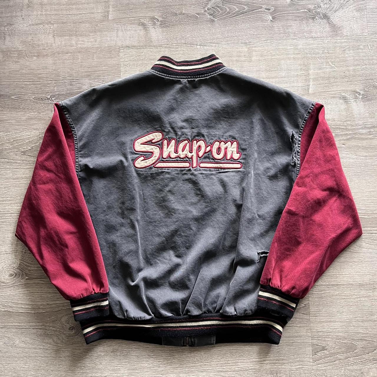 vintage y2k snap-on tools bomber jacket. from... - Depop