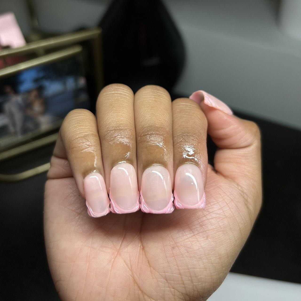 Louis Vuitton-style custom press on nails. Can be - Depop