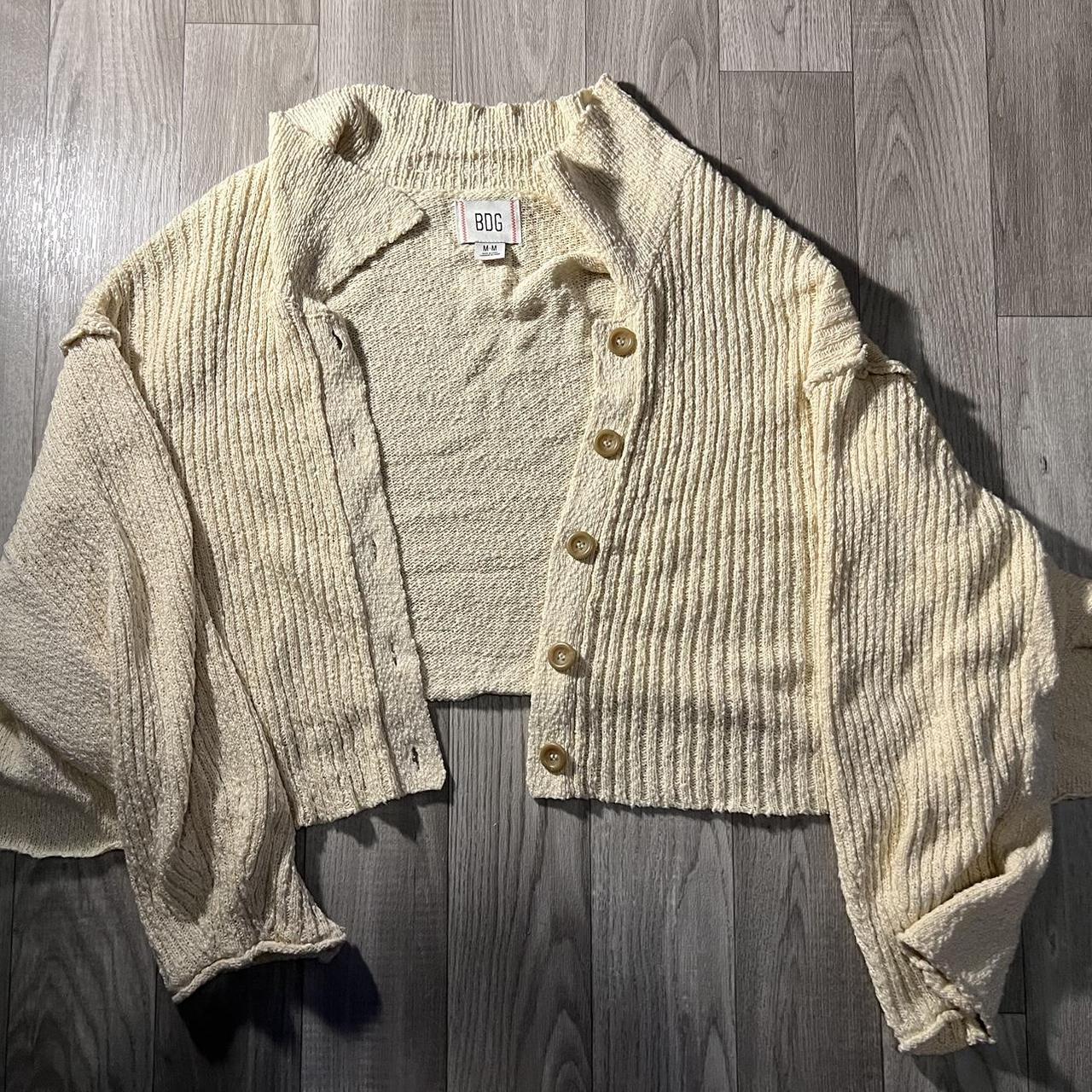 BDG Urban Outfitters creme colored cardigan No Depop