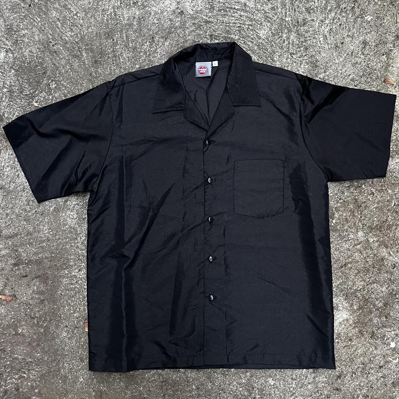 Pornstar vintage 90s black button up shirt Great... - Depop