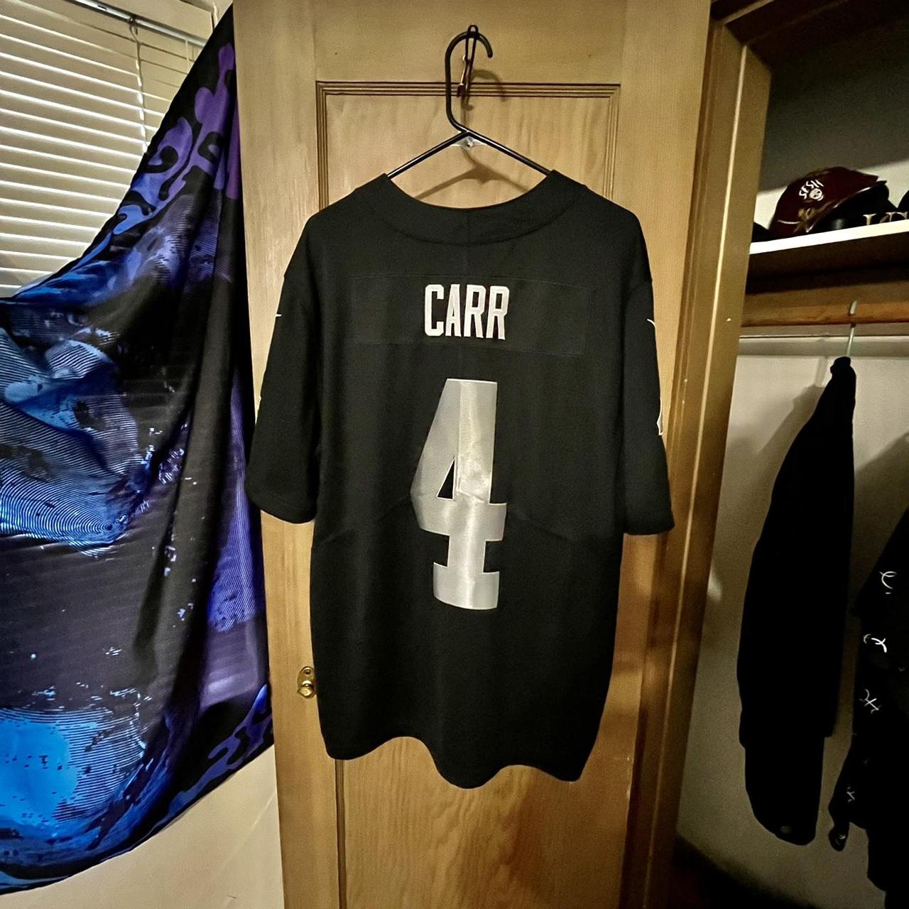 Raiders Jersey Derek Carr not sure of the size but - Depop