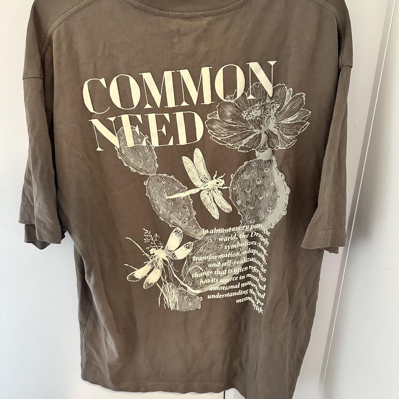🟫 Light Brown Common Need Tee Cool design on the... Depop