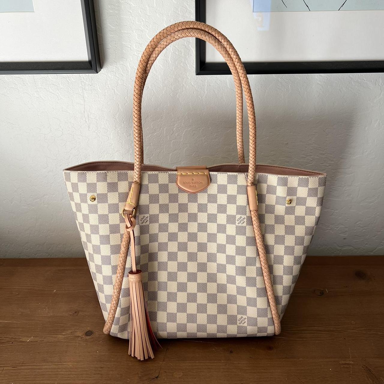 Louis Vuitton Propriano Damier Azur Canvas Tote Bag... - Depop