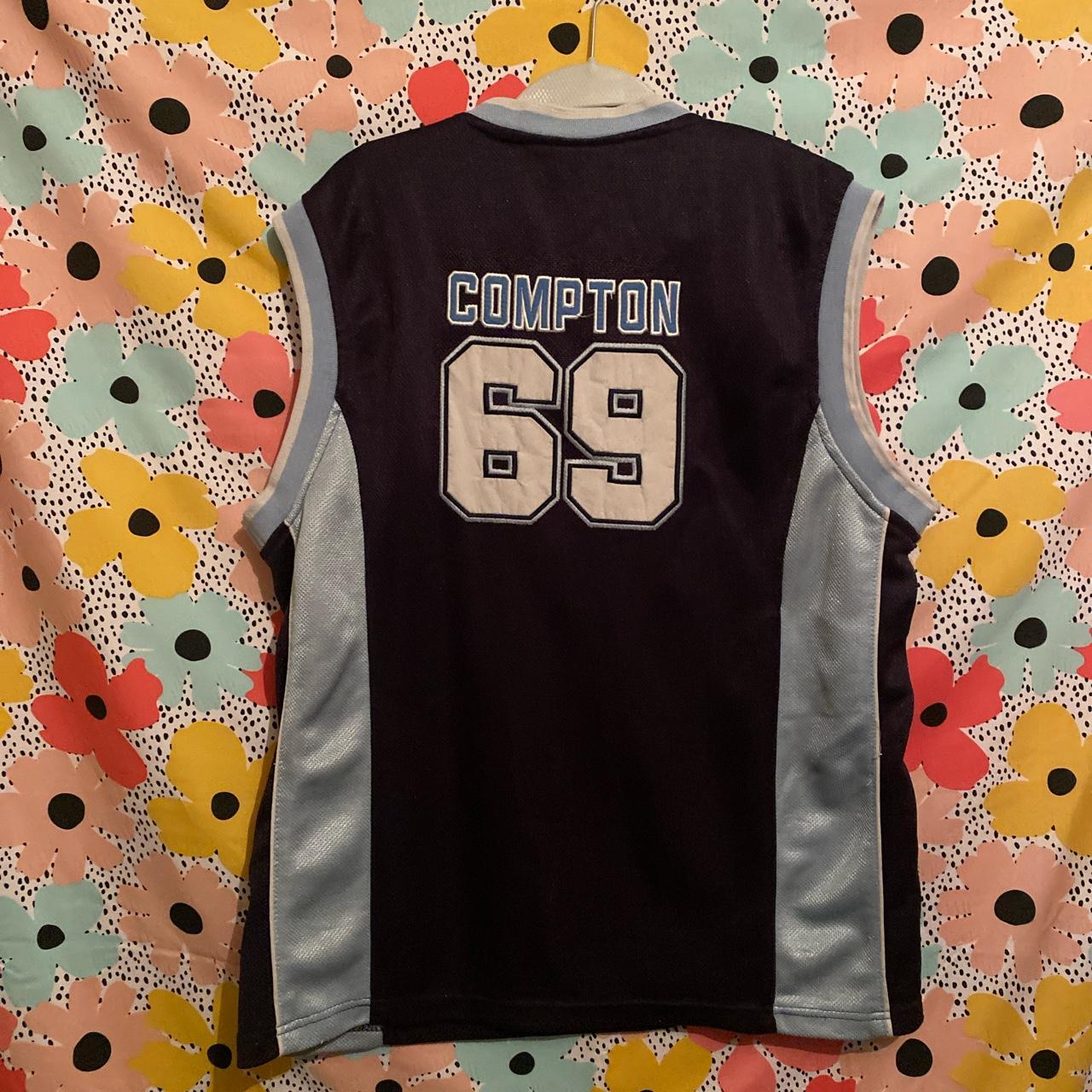 Men's White and Blue Vest Depop