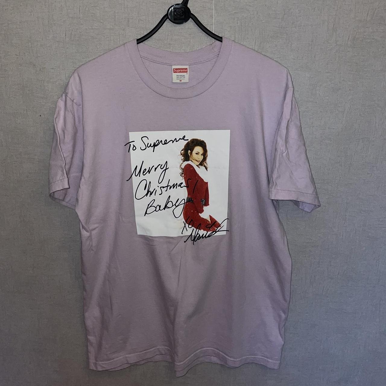 Supreme Mariah Carey t shirt Light Pink Size... - Depop