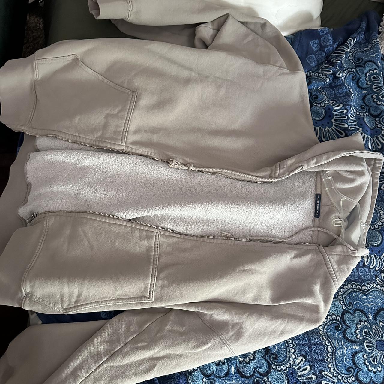 Brandy Melville Women's Cream Jacket Depop