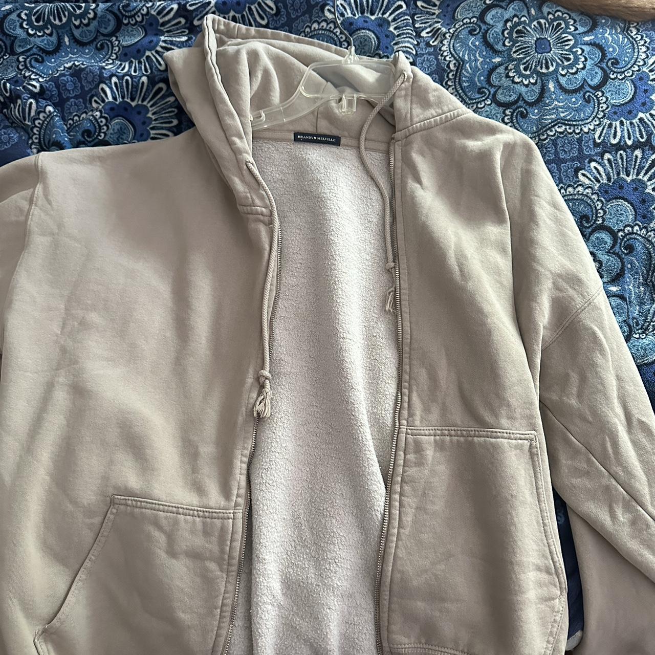 Brandy Melville Women's Cream Jacket Depop