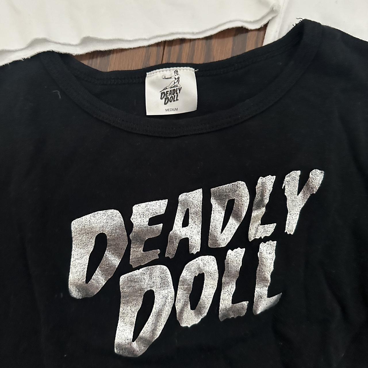 JESSE JO STARK　DEADLY DOLL　ベイビーTシャツ　S　黒 Chrome Hearts Jesse Jo Stark 